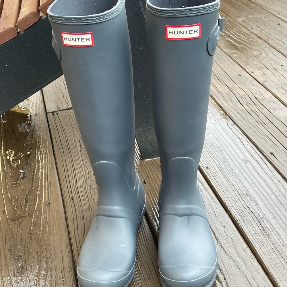 Hunter Gray Women's Rain Boots